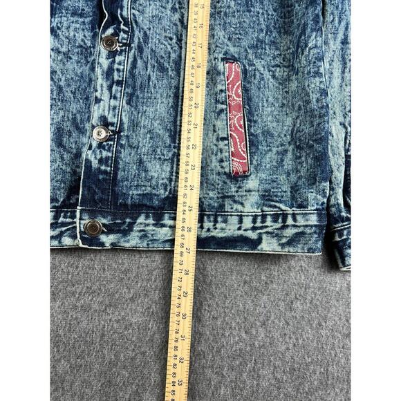 Vintage 1738 Original Brand American Flag Denim Jacket Sz‎ Medium - Picture 5 of 7